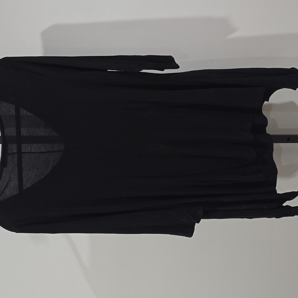 EUC Black Tunic Top With Gold Detail - Picture 5 of 6